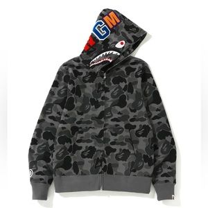 Bape black camo hoodie